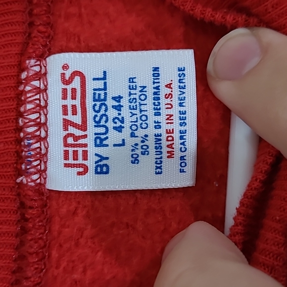 Vintage Seattle Washinton Rose Sheet Music Jerzees red vacation sweatshirt Large - Picture 3 of 6